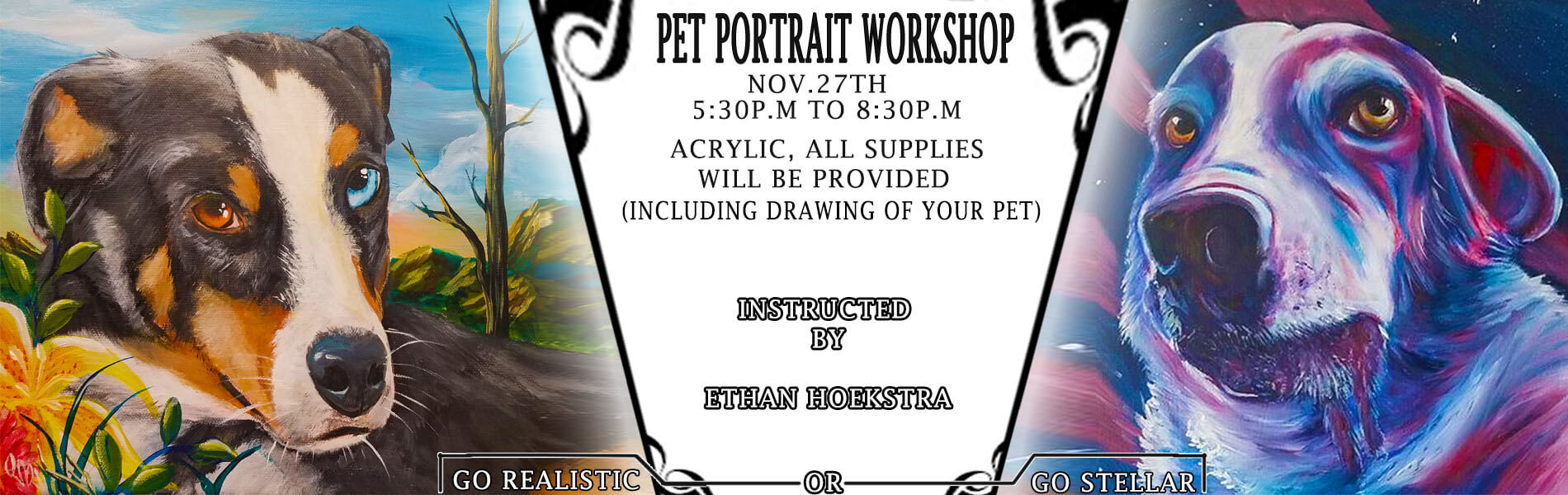 Pet Portrait Workshop) | Ethan's Gallery & Studio